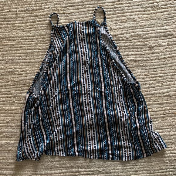 Stripe Pattern Halter Top - Picture 3 of 4